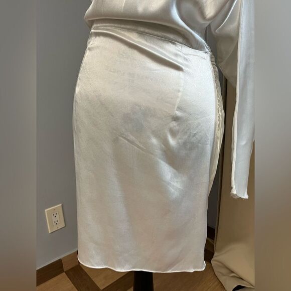 Elliatt Saronic One-Shoulder White Mini Cocktail Dress Size S - Picture 9 of 11